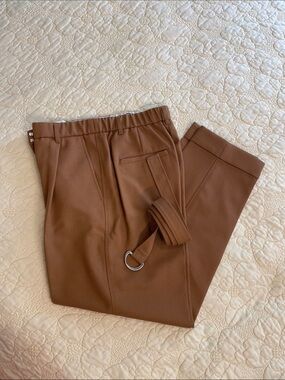 J Crew D-Ring Wool Flannel Blend Trousers